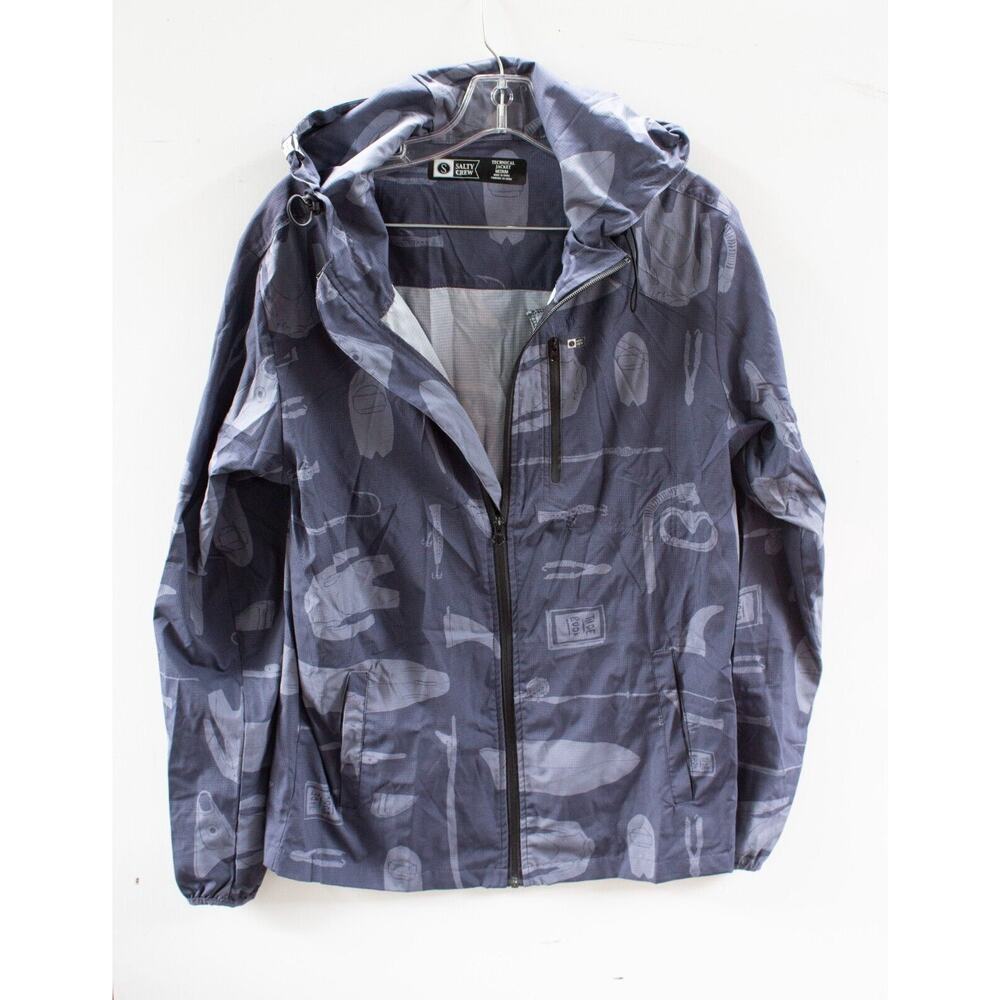 Salty Crew‎ Breezer Jacket Dark Navy Mens Size Medium (20935024 )